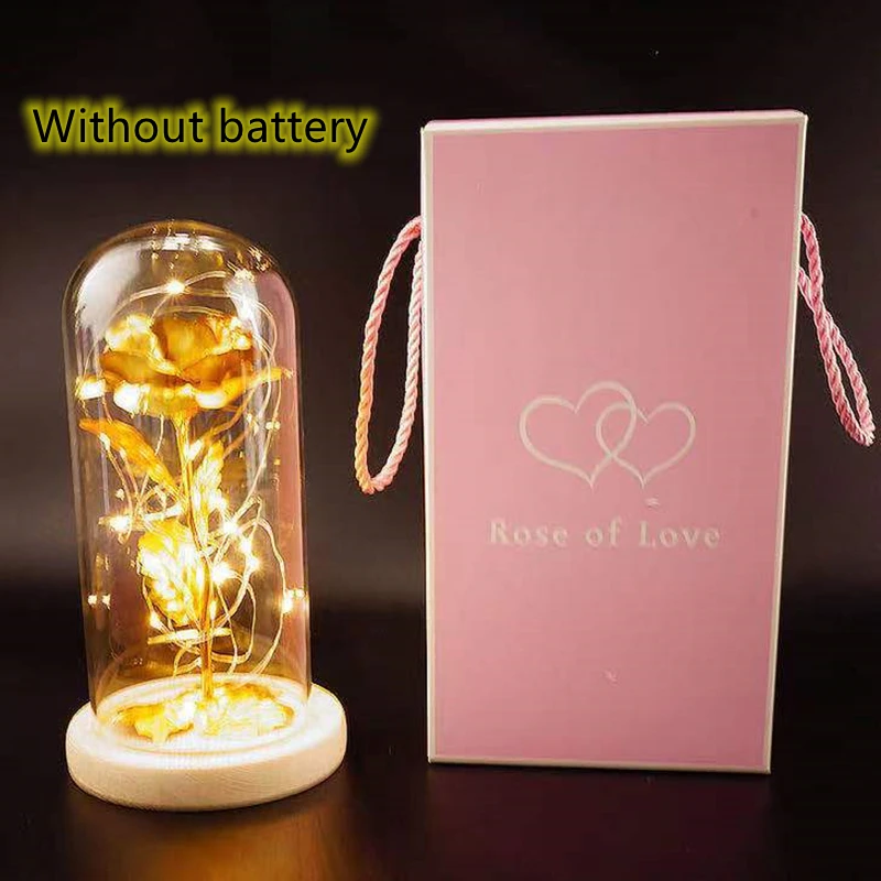 New LED Enchanted Galaxy Rose Eternal 24K Gold Foil Flower Easter Gift With Fairy String Lights In Dome For Valentine's Day Gift
New LED Enchanted Galaxy Rose Eternal 24K Gold Foil Flower Easter Gift With Fairy String Lights In Dome For Valentine's Day Gift