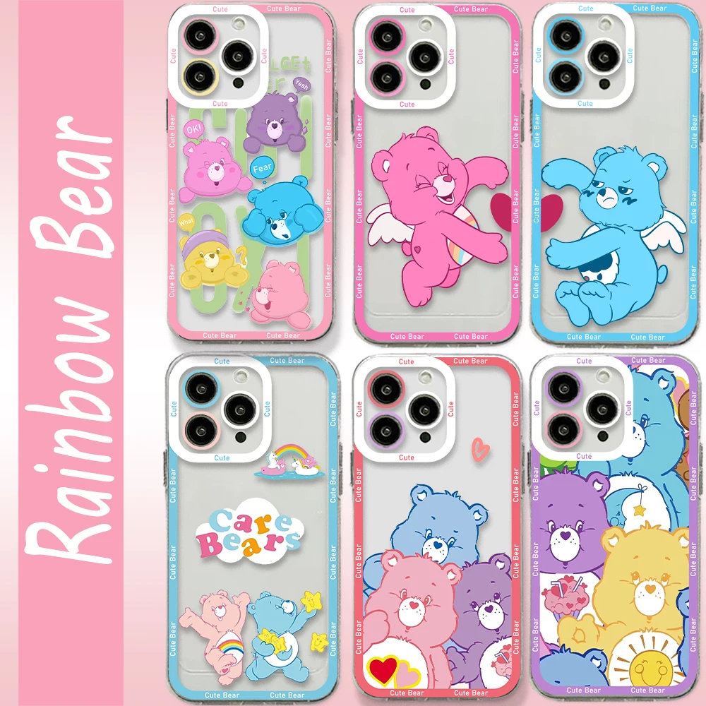 Cartoon Cute Cares Bears Phone Case For iPhone 14 13 12 Mini 11 Pro Max X XR XS 7 8 SE 2020 Plus Soft Silicone Transparent Cover
Cartoon Cute Cares Bears Phone Case For iPhone 14 13 12 Mini 11 Pro Max X XR XS 7 8 SE 2020 Plus Soft Silicone Transparent Cover