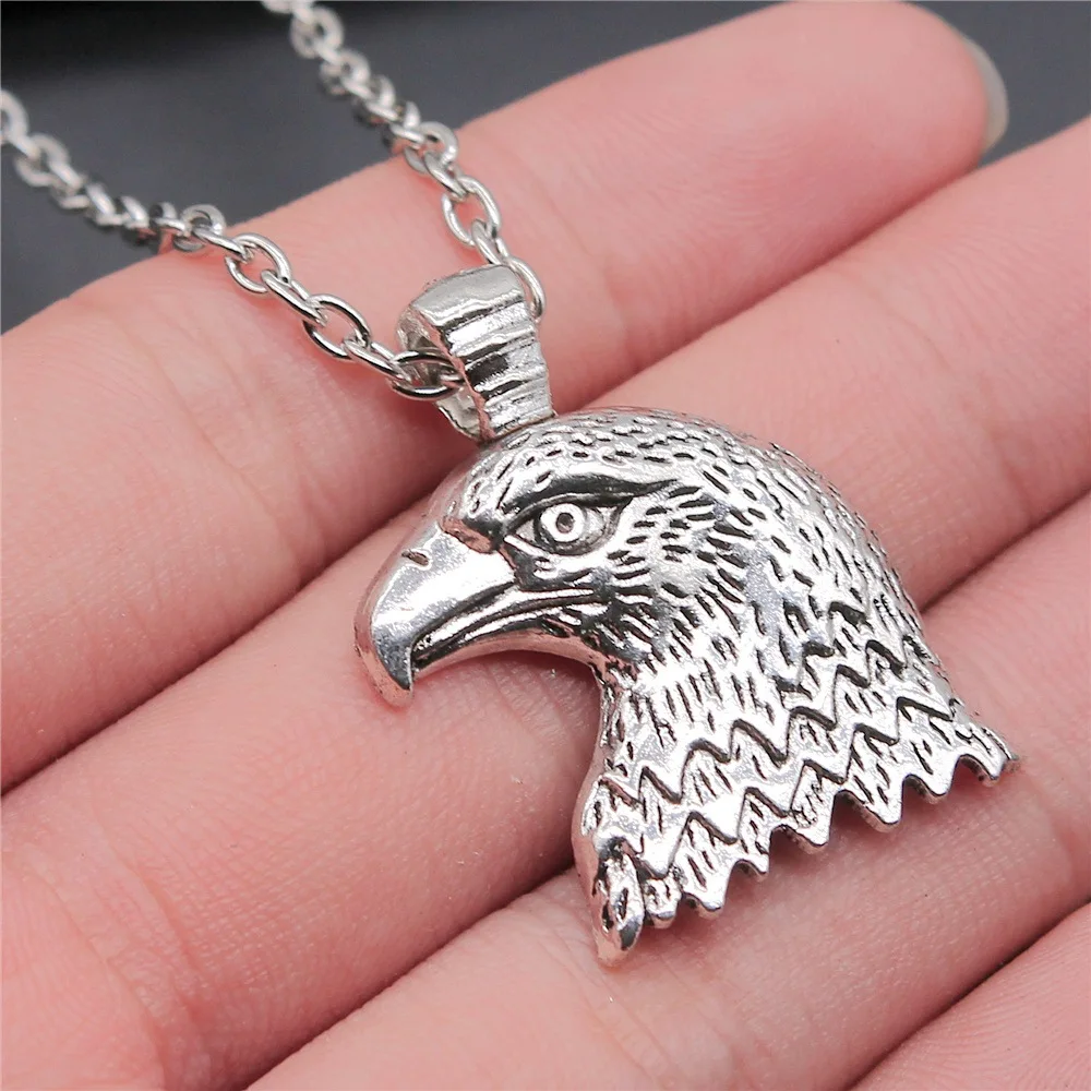 Dropshipping 2 Colors 33x29mm Eagle Pendant Necklace For Women Men Long Chain Necklace Jewelry Accessories
Dropshipping 2 Colors 33x29mm Eagle Pendant Necklace For Women Men Long Chain Necklace Jewelry Accessories