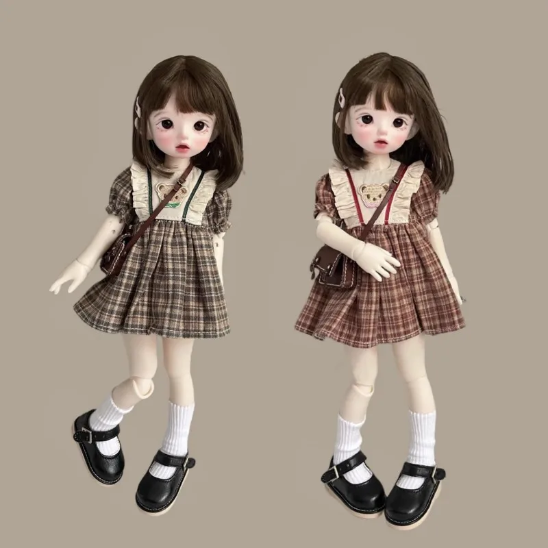 BJD Doll Clothes For 1/6 YOSD Plaid Dress Blythe Skirt Doll Clothing Accessories for Boys Girls Toy Gift (Excluding dolls)
BJD Doll Clothes For 1/6 YOSD Plaid Dress Blythe Skirt Doll Clothing Accessories for Boys Girls Toy Gift (Excluding dolls)