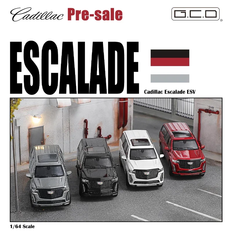 Предпродажа GCD 1/64 Cadillac Escalade ESV 2023 игрушечный автомобиль из сплава литая под