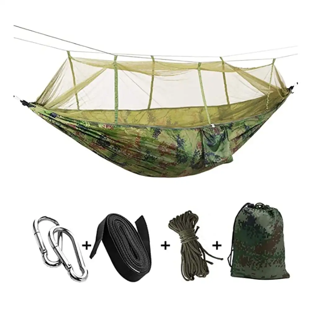 Camping Hammock with Mosquito Net Lightweight Double Hammock Portable Hammocks for Indoor Outdoor Hiking Camping Backpacking Tra
Camping Hammock with Mosquito Net Lightweight Double Hammock Portable Hammocks for Indoor Outdoor Hiking Camping Backpacking Tra