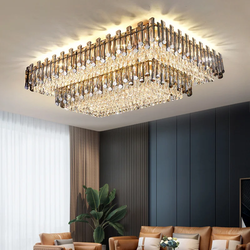 Modern Luxury Crystal Ceiling Chandelier for Living Dining Room New Design Kitchen Rectangular Led Light Lustre Indoor Lighting
Modern Luxury Crystal Ceiling Chandelier for Living Dining Room New Design Kitchen Rectangular Led Light Lustre Indoor Lighting