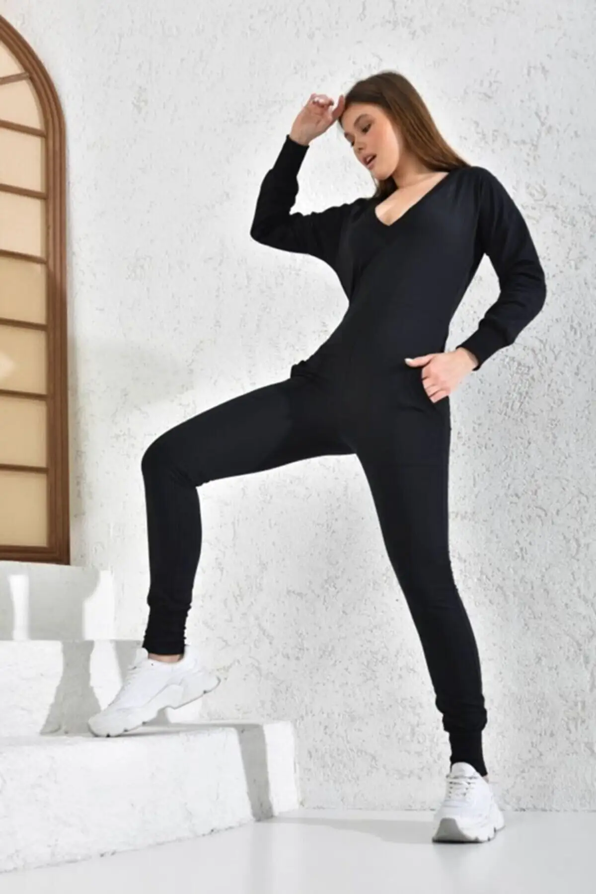 Women's Overalls Pocket V-Neck Jumpsuit Hot Style Quality Fabric Sleeveless Baggy Trousers Casual Jumpsuit
Women's Overalls Pocket V-Neck Jumpsuit Hot Style Quality Fabric Sleeveless Baggy Trousers Casual Jumpsuit