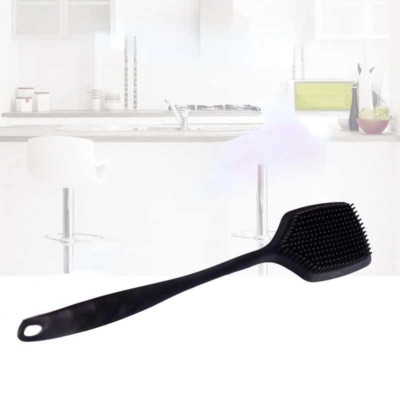 Silicone dishwashing brush with long handle Kitchen pot washing brush Kitchenware brush Cleaning brush
Silicone dishwashing brush with long handle Kitchen pot washing brush Kitchenware brush Cleaning brush