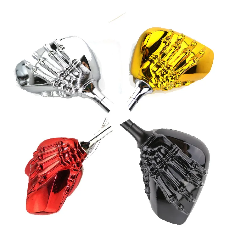 

1 Pair Motorcycle Mirrors Skeleton Hand Rearview Side Thread Motorcycle Chrome Skull Style Hand Claw Side