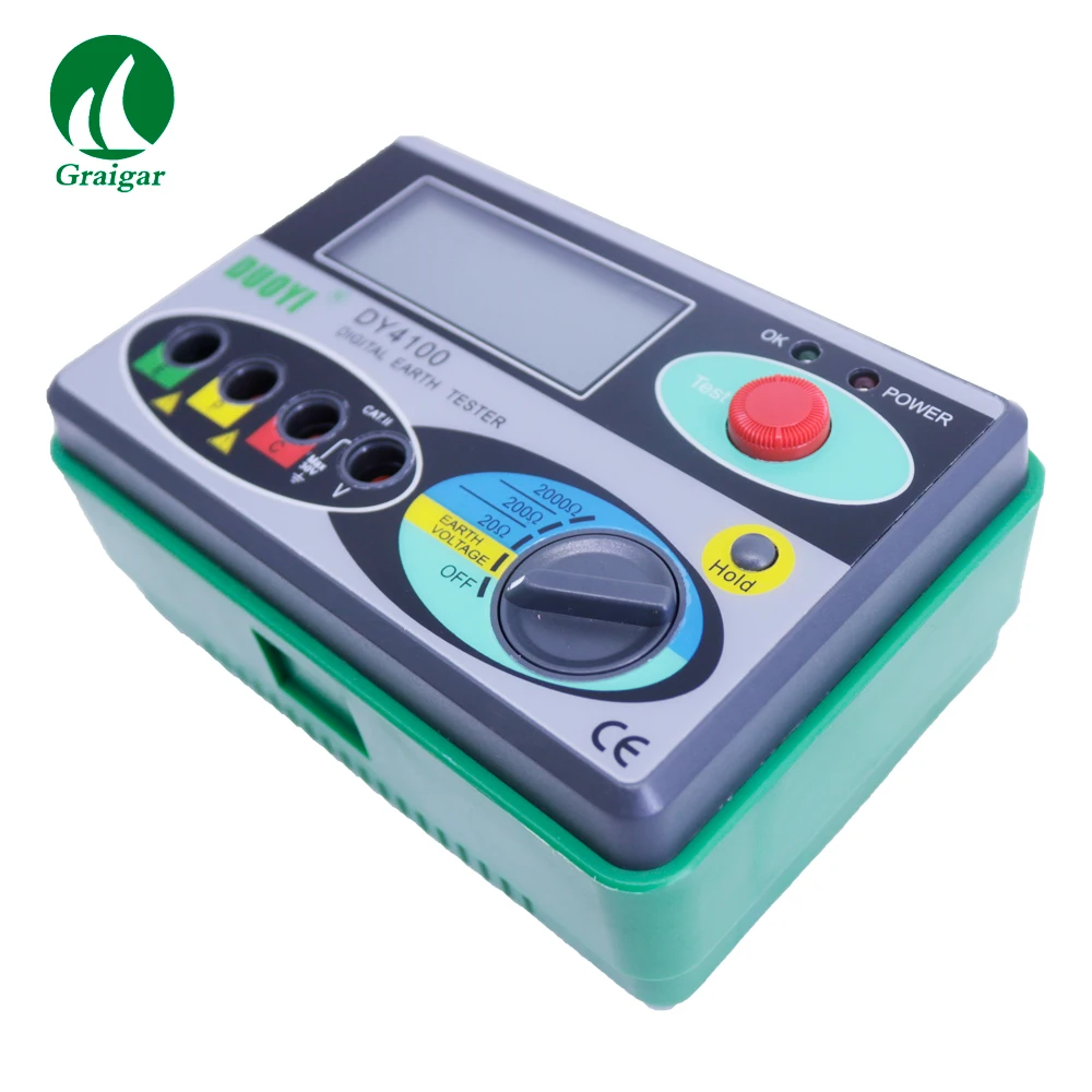 DUOYI DY4100 Insulation Digital Earth Tester Ground Resistance Tester 0-2000 Ohm
DUOYI DY4100 Insulation Digital Earth Tester Ground Resistance Tester 0-2000 Ohm