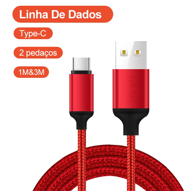 2 Pieces USB Fast Charge Line 1M+3M Charging Cable Suitable for Xiaomi Mobile Phone USB Type-C Cable
2 Pieces USB Fast Charge Line 1M+3M Charging Cable Suitable for Xiaomi Mobile Phone USB Type-C Cable
