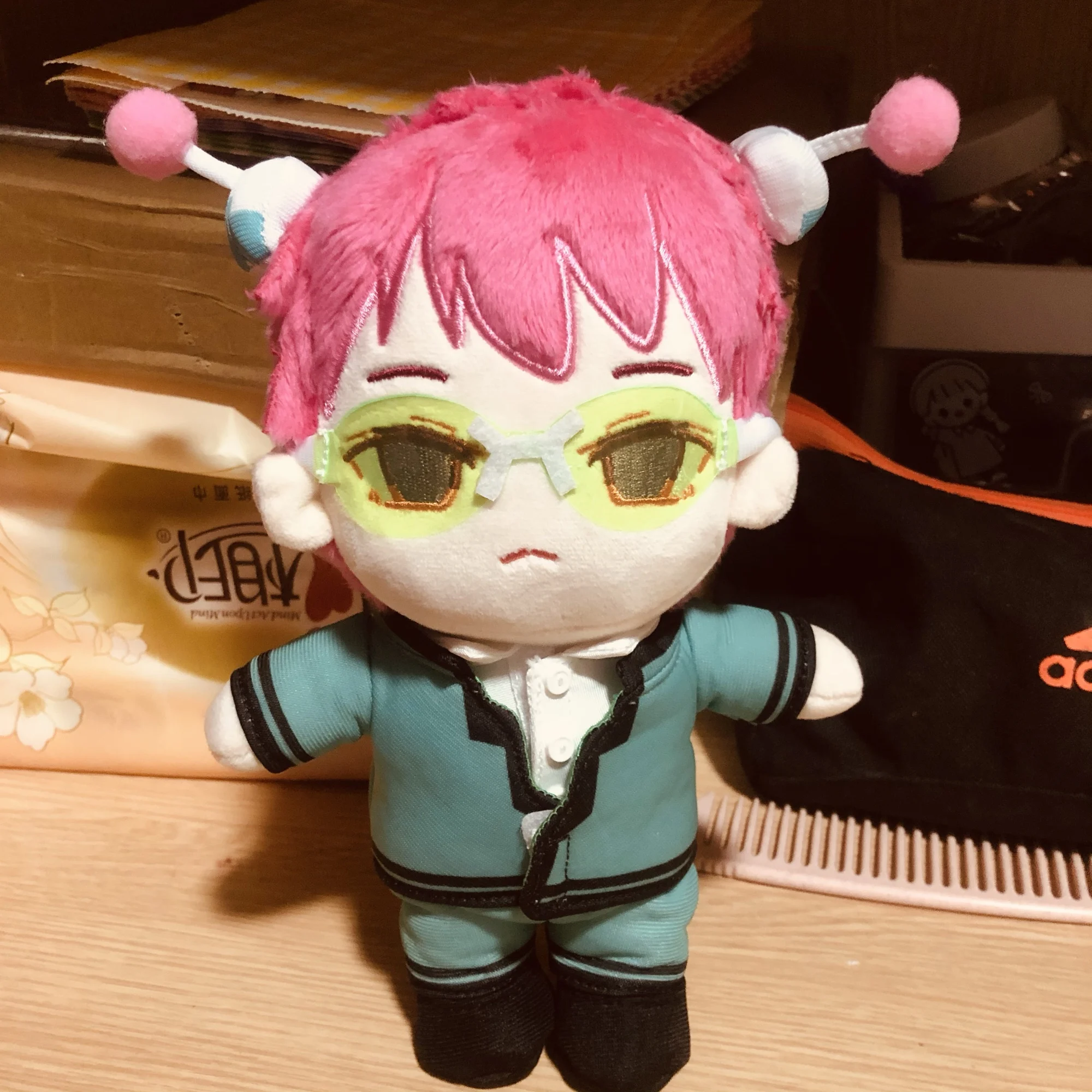 The Disastrous Life of Saiki K. Kusuo Change Clothes 20cm Doll Plush Stuffed Toy DIY Anime Pillow Puppet Cosplay Xmas Gift
The Disastrous Life of Saiki K. Kusuo Change Clothes 20cm Doll Plush Stuffed Toy DIY Anime Pillow Puppet Cosplay Xmas Gift