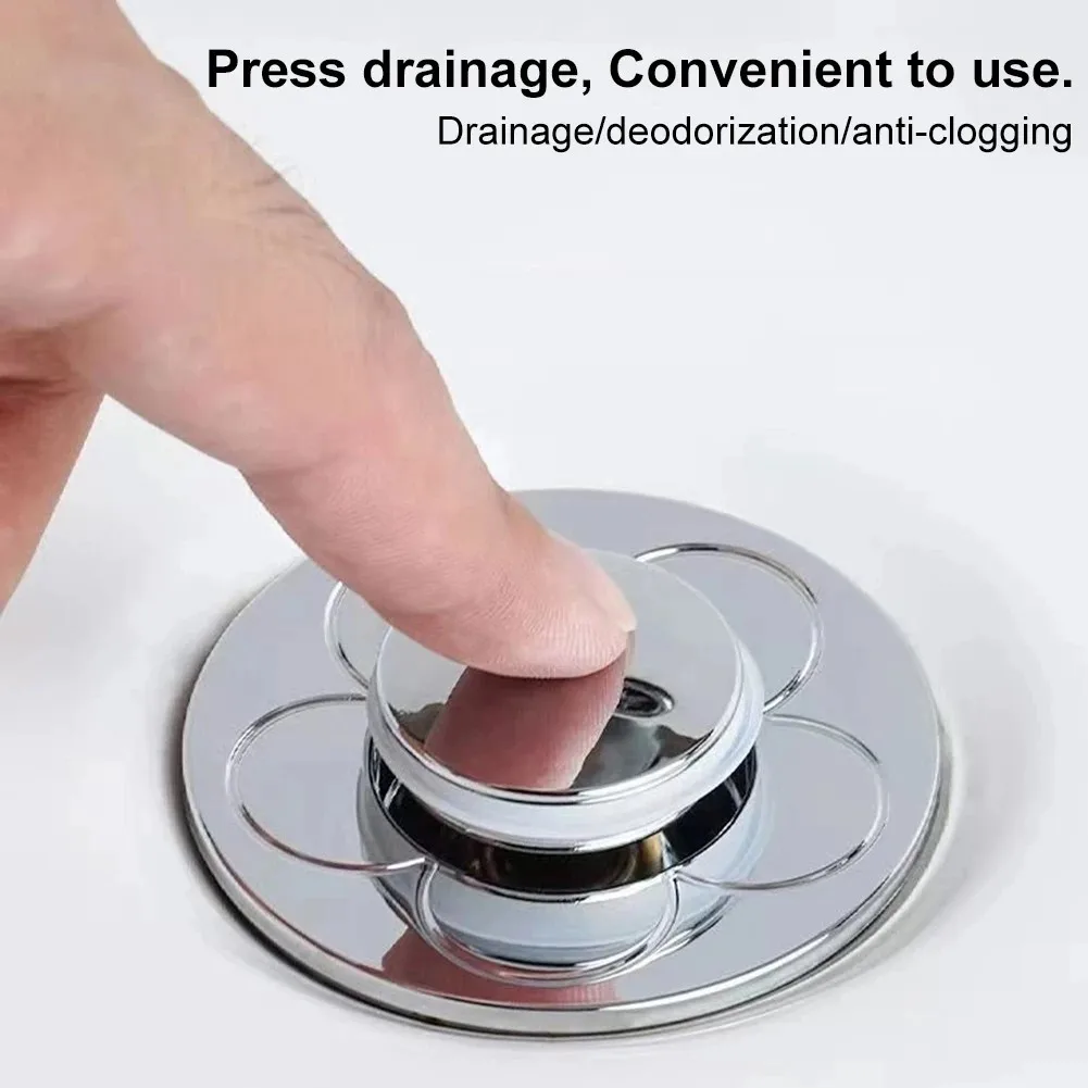 Stainless Steel Pop-up Drain Filter Rebound Core Sink Filter Bathtub Plug Sink Drain Accessories Kitchen Bathroom Tool
Stainless Steel Pop-up Drain Filter Rebound Core Sink Filter Bathtub Plug Sink Drain Accessories Kitchen Bathroom Tool