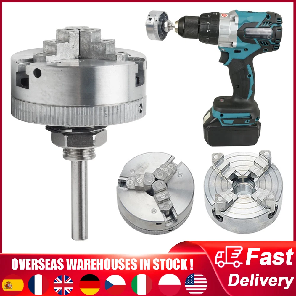 Zinc Alloy 3-Jaw 4-Jaw Chuck Connecting Rod Self Centering Wood Turning Chuck Optional Clamp Accessory for Mini Metal Lathe
Zinc Alloy 3-Jaw 4-Jaw Chuck Connecting Rod Self Centering Wood Turning Chuck Optional Clamp Accessory for Mini Metal Lathe