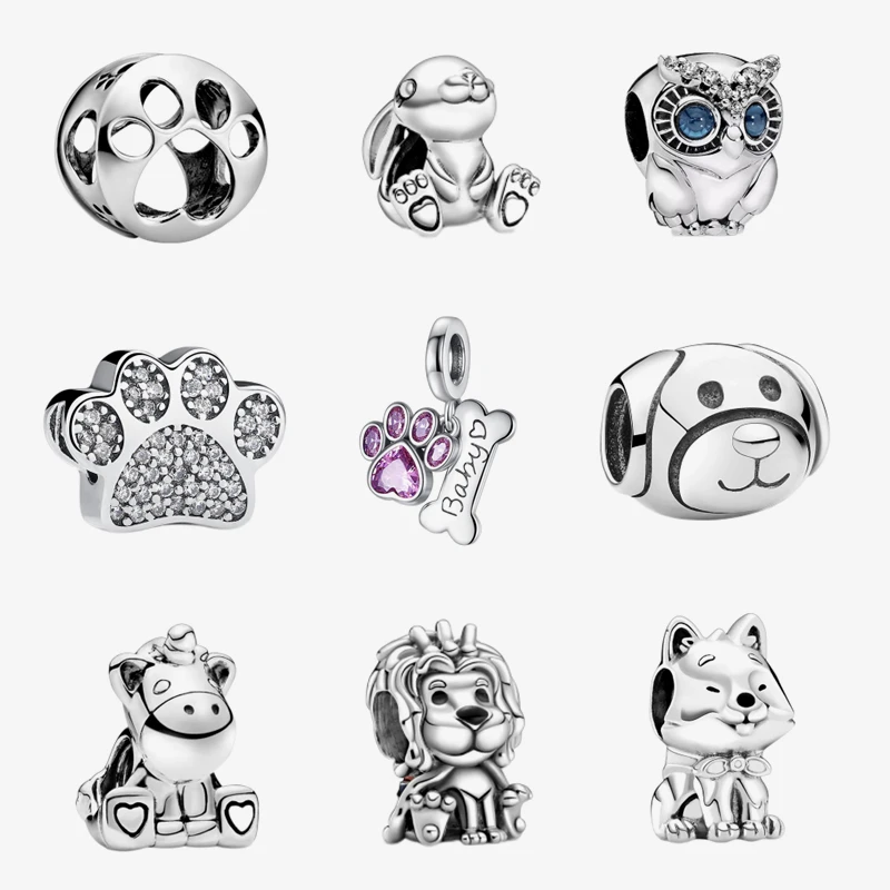 Pet Footprints Dangle Charms Dog Cat Silver Beads Fit Original Pan Series Bracelet Diy For Jewelry Making Women Festival Gift
Pet Footprints Dangle Charms Dog Cat Silver Beads Fit Original Pan Series Bracelet Diy For Jewelry Making Women Festival Gift