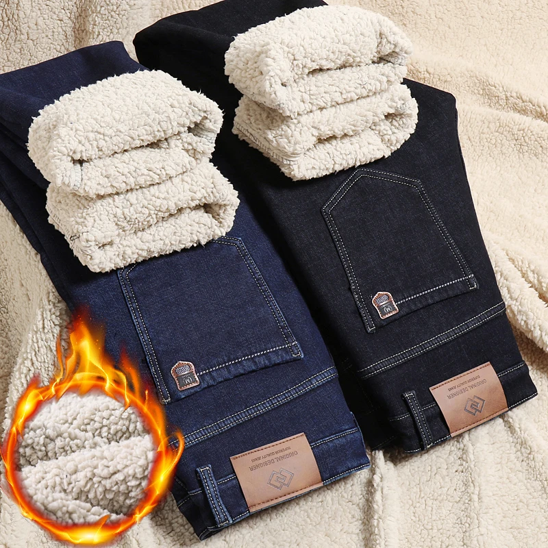 Winter Warm Fleece Jeans Men 2022 Straight Stretch Thick Casual Thermal Denim Pants Male Business Work Trousers New Men Clothing
Winter Warm Fleece Jeans Men 2022 Straight Stretch Thick Casual Thermal Denim Pants Male Business Work Trousers New Men Clothing