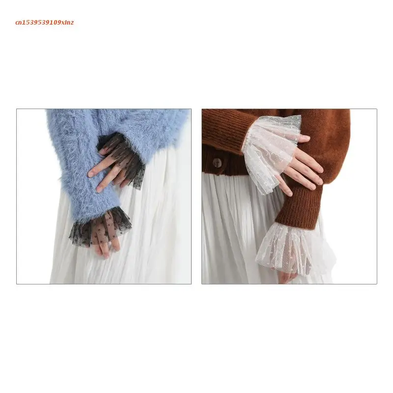 Многослойные плиссированные рукава декоративные манжеты женский аксессуар для одежды рукава с оборками 
Многослойные плиссированные рукава декоративные манжеты женский аксессуар для одежды рукава с оборками