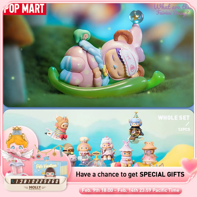

【Flash Sale】POP MART Pucky What Are The Fairies Doing Series Mystery Box 1PC/12PC Action Figure Mystery Box Birthday Gift