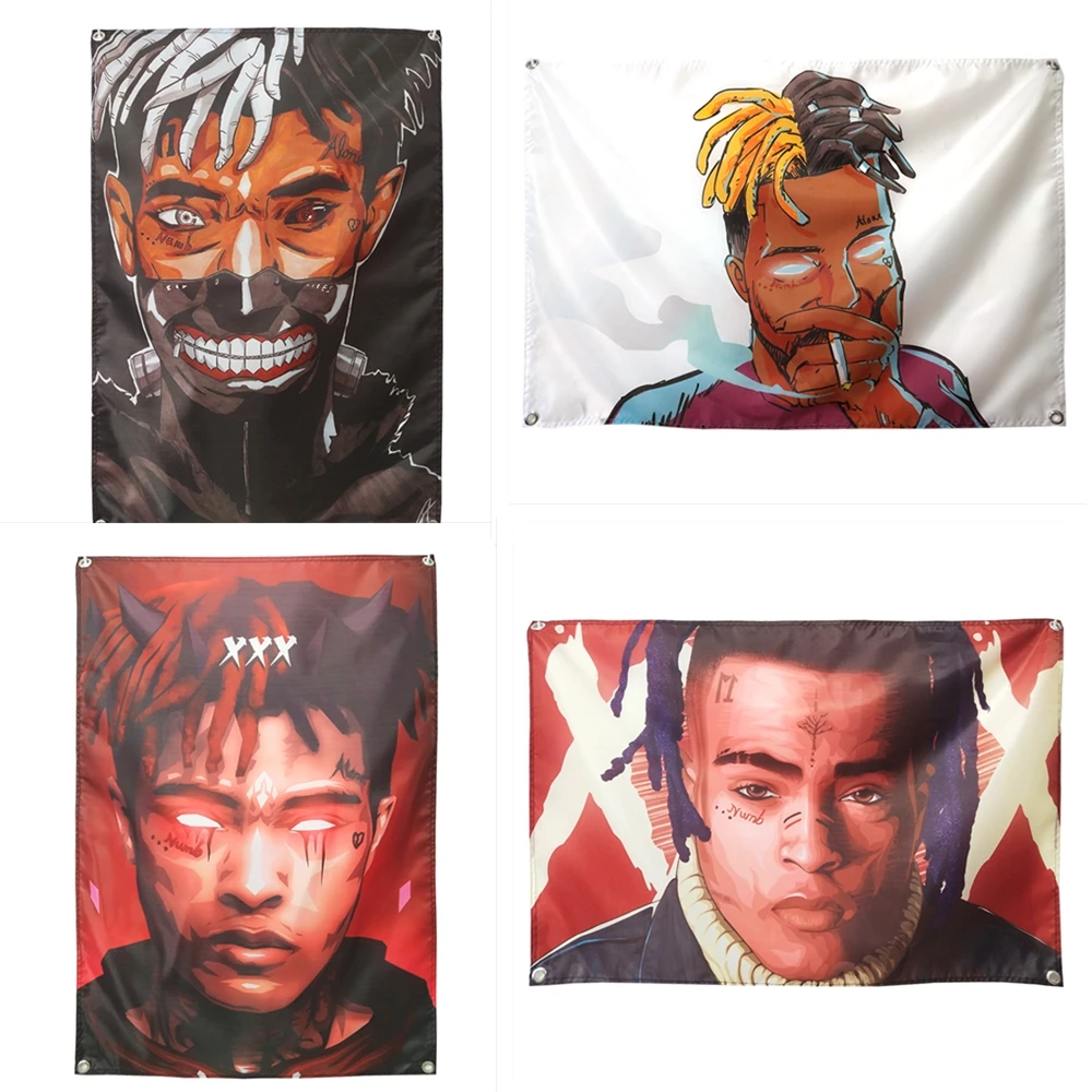 XXX Rock Band Hip hop Music Poster Banner Tapestry Mural Print cloth art Bar Cafe Home Decor Hanging Flag 4 Gromments in Corners
XXX Rock Band Hip hop Music Poster Banner Tapestry Mural Print cloth art Bar Cafe Home Decor Hanging Flag 4 Gromments in Corners