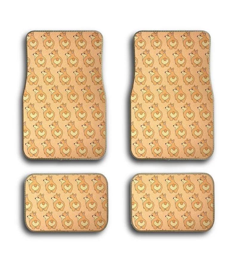 Corgi Dog Cute Elegant Print Universal Fit Front/Rear 4-Piece Full Set Bling Carpet Car SUV Truck Floor Mats For Women & Unisex
Corgi Dog Cute Elegant Print Universal Fit Front/Rear 4-Piece Full Set Bling Carpet Car SUV Truck Floor Mats For Women & Unisex