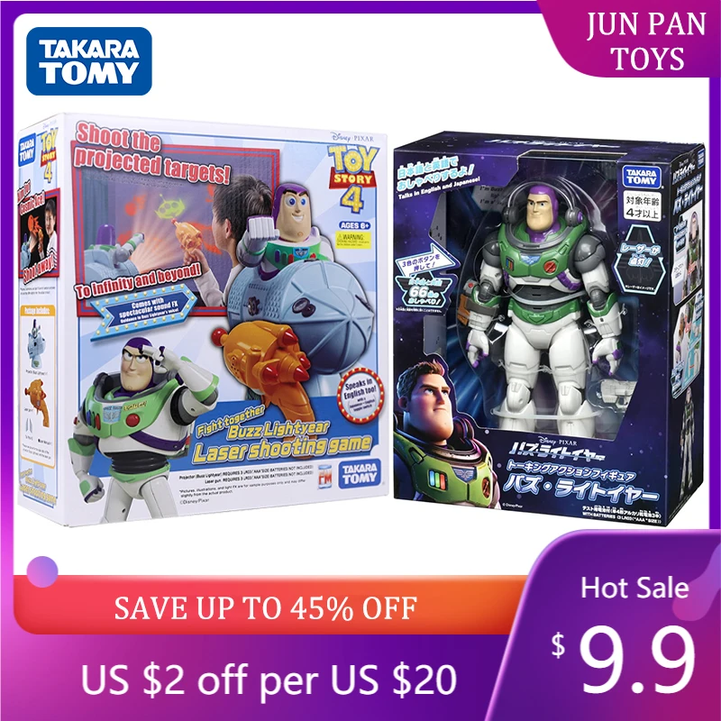 Original TAKARA TOMY Toy Story 4 Buzz Lightyear Laser Shooting Game Children Toys Collectible Laser Gun Anime Action Figure Toys 
Original TAKARA TOMY Toy Story 4 Buzz Lightyear Laser Shooting Game Children Toys Collectible Laser Gun Anime Action Figure Toys