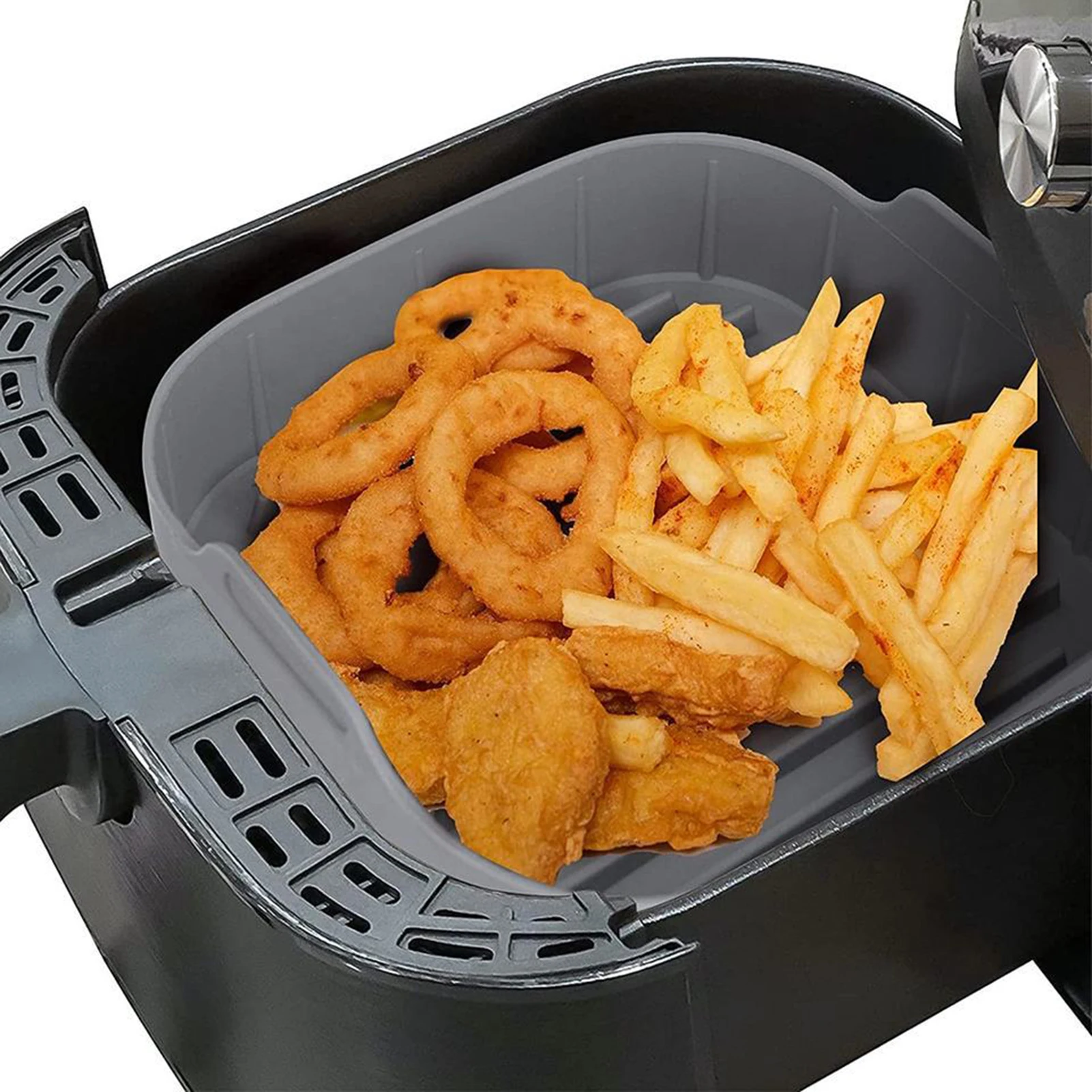 Air Fryer Liners Silicone Bowl with Glove Pads Heat Resistant and Food-Safe Mat for Home Kitchen Cooking
Air Fryer Liners Silicone Bowl with Glove Pads Heat Resistant and Food-Safe Mat for Home Kitchen Cooking