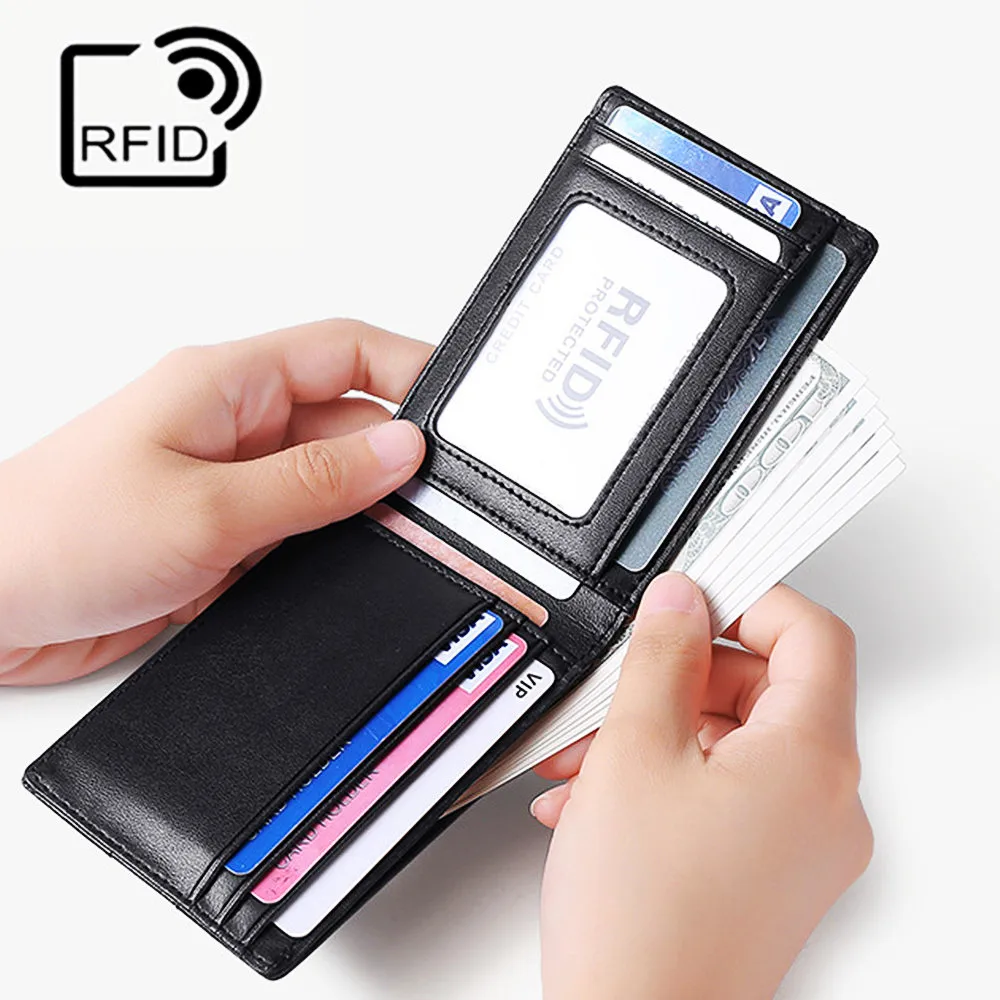 Mens Genuine Leather Wallet Business Credit Card ID Badge Holder Minimalist Short Money Clip 11X8X1.5cm
Mens Genuine Leather Wallet Business Credit Card ID Badge Holder Minimalist Short Money Clip 11X8X1.5cm
