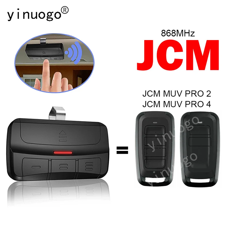 For JCM MUV PRO 4 2 Garage Door Remote Control 868MHz JCM MUV PRO2 PRO4 Remote Control Duplicator Garage Door Opener Transmitter
For JCM MUV PRO 4 2 Garage Door Remote Control 868MHz JCM MUV PRO2 PRO4 Remote Control Duplicator Garage Door Opener Transmitter