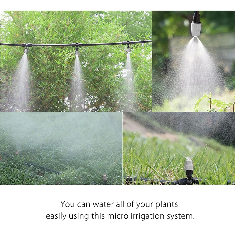 1set Garden Hose Quick Socket Sprayer Nozzle Greenhouse Irrigation System Kit Nylon Ties Terrace Plant Watering Air Misting
1set Garden Hose Quick Socket Sprayer Nozzle Greenhouse Irrigation System Kit Nylon Ties Terrace Plant Watering Air Misting