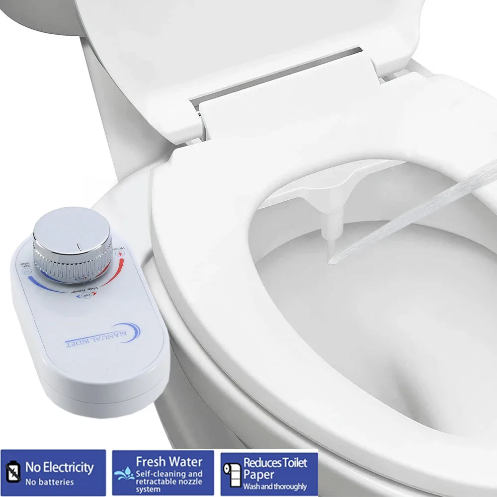 Bidet Sprayer for Toilet Seat Bathroom Accessories Dual Nozzle Bidets Adjustable Water Pressure Non-Electric Sprayer Portable
Bidet Sprayer for Toilet Seat Bathroom Accessories Dual Nozzle Bidets Adjustable Water Pressure Non-Electric Sprayer Portable