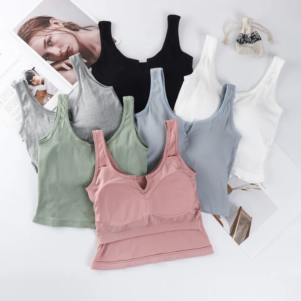 Топ женский бесшовный спортивный без рукавов, пикантный бюстгальтер-труба, базовая майка, нижнее белье
Топ женский бесшовный спортивный без рукавов, пикантный бюстгальтер-труба, базовая майка, нижнее белье