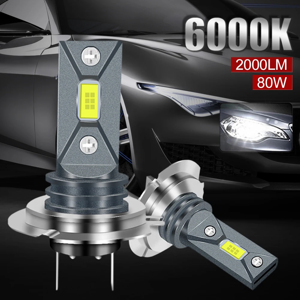 2PCS H7 Car LED Fog Light 9005 H4 H11 H16 Headlight LED Bulb 160W 12V-24V 6000K White Front Light Plug and Play Car Accessories
2PCS H7 Car LED Fog Light 9005 H4 H11 H16 Headlight LED Bulb 160W 12V-24V 6000K White Front Light Plug and Play Car Accessories