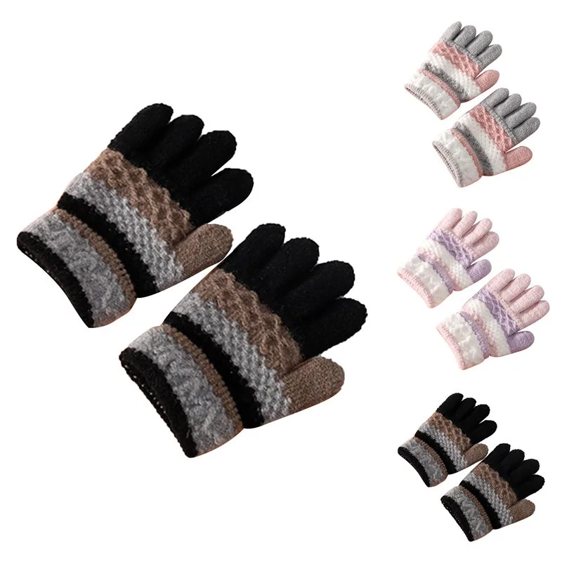 Soft Knitted Baby Gloves Striped Kids Girls Boys Full Finger Gloves Autumn Winter Warm Kids Mittens
Soft Knitted Baby Gloves Striped Kids Girls Boys Full Finger Gloves Autumn Winter Warm Kids Mittens