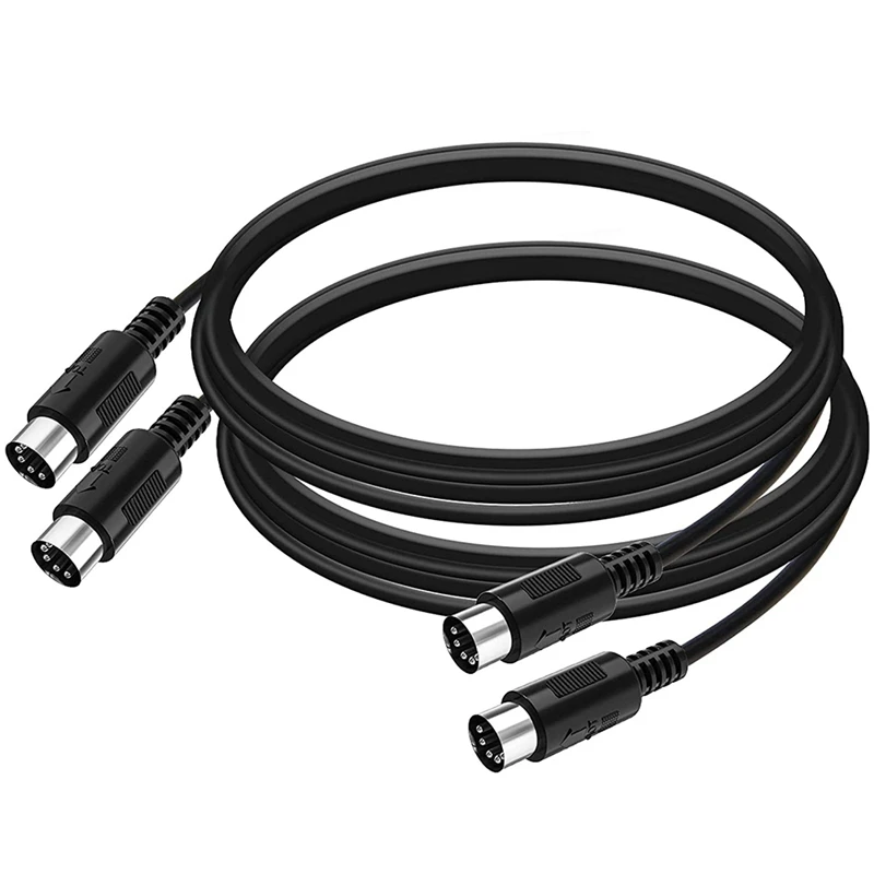 2-Pack 5-Pin DIN MIDI Cable, 3-Feet Male To Male 5-Pin MIDI Cable For MIDI Keyboard,Keyboard Synth,Rack Synth,Rack Synth
2-Pack 5-Pin DIN MIDI Cable, 3-Feet Male To Male 5-Pin MIDI Cable For MIDI Keyboard,Keyboard Synth,Rack Synth,Rack Synth