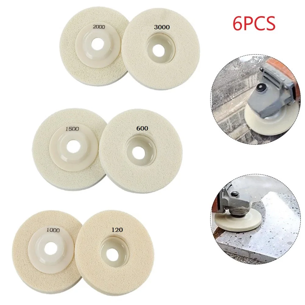6PCS 4 Inch Polishing Wheel Buffing Pads Angle Grinder Wheel Polishing Pad Disc For Metal Marble Glass Ceramics Power Tools
6PCS 4 Inch Polishing Wheel Buffing Pads Angle Grinder Wheel Polishing Pad Disc For Metal Marble Glass Ceramics Power Tools