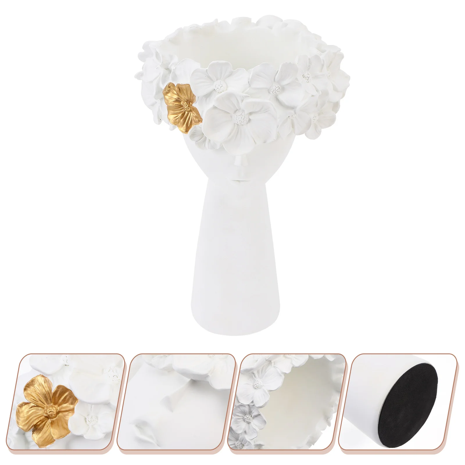 Resin Flower Arranger Decorative Vase Ceramic Pot Artware Arrangement Holder Craft Creative Face
Resin Flower Arranger Decorative Vase Ceramic Pot Artware Arrangement Holder Craft Creative Face