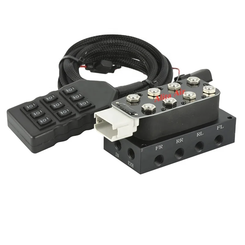 3/8"NPT Air Valve Manifold 250 Psi Fbss 7-Switch Air Ride Suspension Valve
3/8"NPT Air Valve Manifold 250 Psi Fbss 7-Switch Air Ride Suspension Valve
