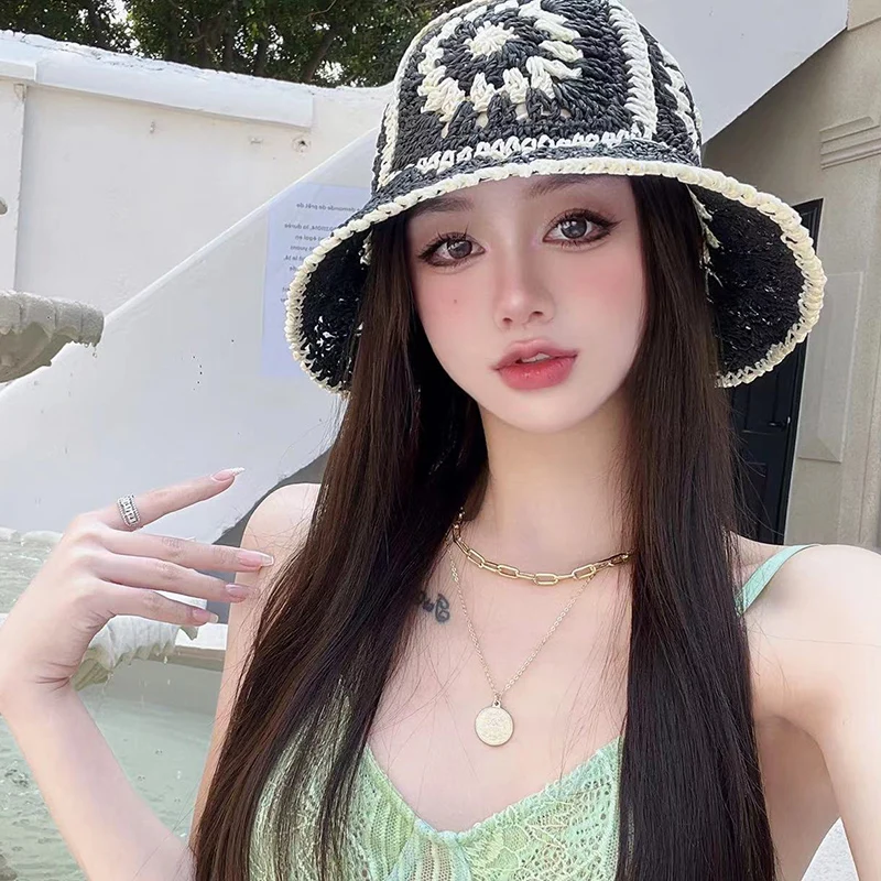 new 2022 summer Women's hat bone straw hat Bucket hat hats sun hat sun visor crochet hat ladies cap for women wholesale
new 2022 summer Women's hat bone straw hat Bucket hat hats sun hat sun visor crochet hat ladies cap for women wholesale