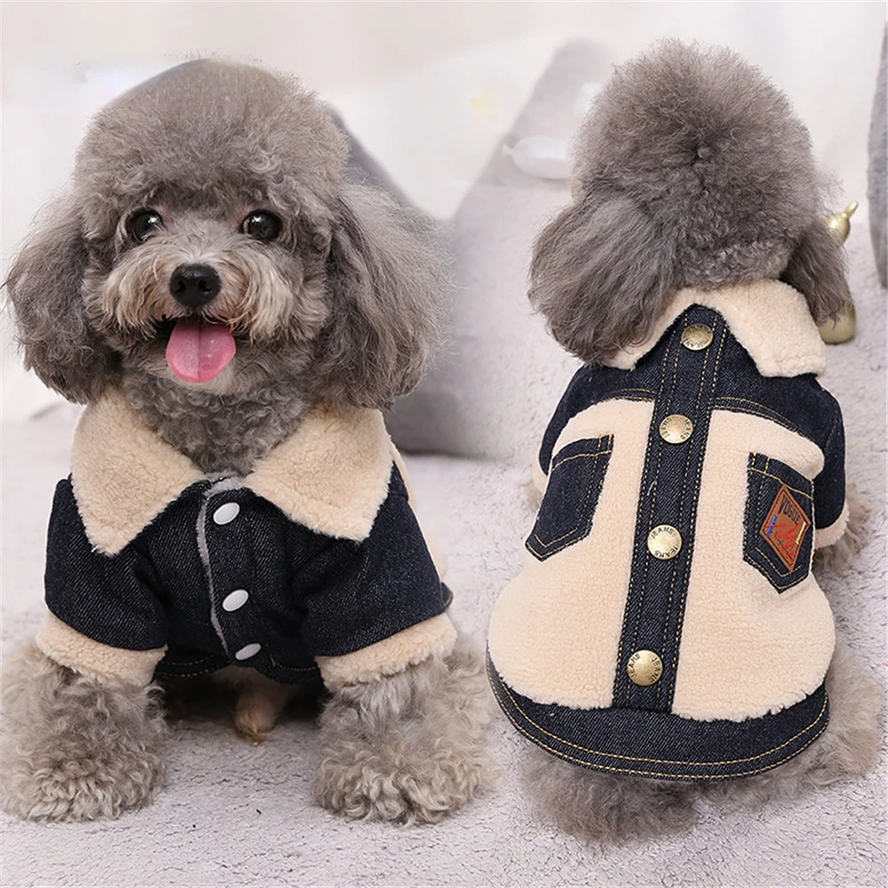 Autumn Winter Thickened Handsome Dog Jacket Teddy Bichon Schnauzer Double Layer Cotton Coat Winter Pet Clothing Supplies 
Autumn Winter Thickened Handsome Dog Jacket Teddy Bichon Schnauzer Double Layer Cotton Coat Winter Pet Clothing Supplies