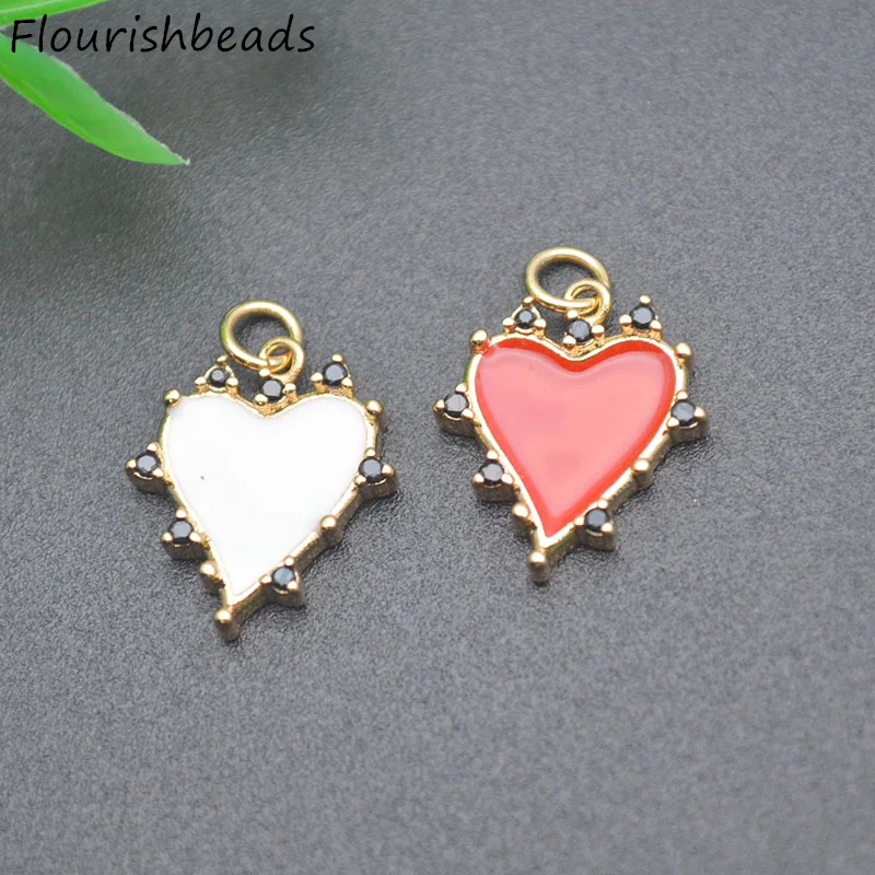 20pcs Per Lot High Quality Nickel Free Anti Rust Gold Plated Red White Enamel Metal Brass Cz Pave Heart Charms Pendants
20pcs Per Lot High Quality Nickel Free Anti Rust Gold Plated Red White Enamel Metal Brass Cz Pave Heart Charms Pendants
