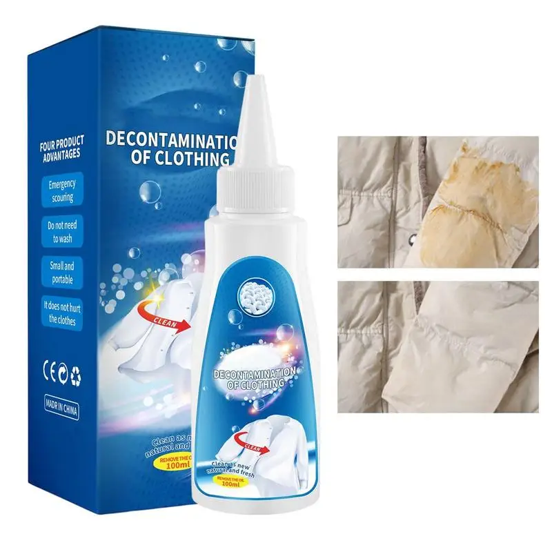 100ml Portable Clothes Stain Remover Fabric Clothes Stain Remover Clothing Friendly Cleaner Stain Removal For Oil Stains 
100ml Portable Clothes Stain Remover Fabric Clothes Stain Remover Clothing Friendly Cleaner Stain Removal For Oil Stains