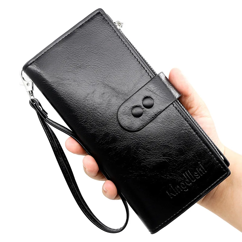 RFID Wallet Women Hasp Zipper Wallets Retro Oil Wax Leather Card Holder Coin Purse Long Womens Wallets Ladies Clutch Phone Bag
RFID Wallet Women Hasp Zipper Wallets Retro Oil Wax Leather Card Holder Coin Purse Long Womens Wallets Ladies Clutch Phone Bag