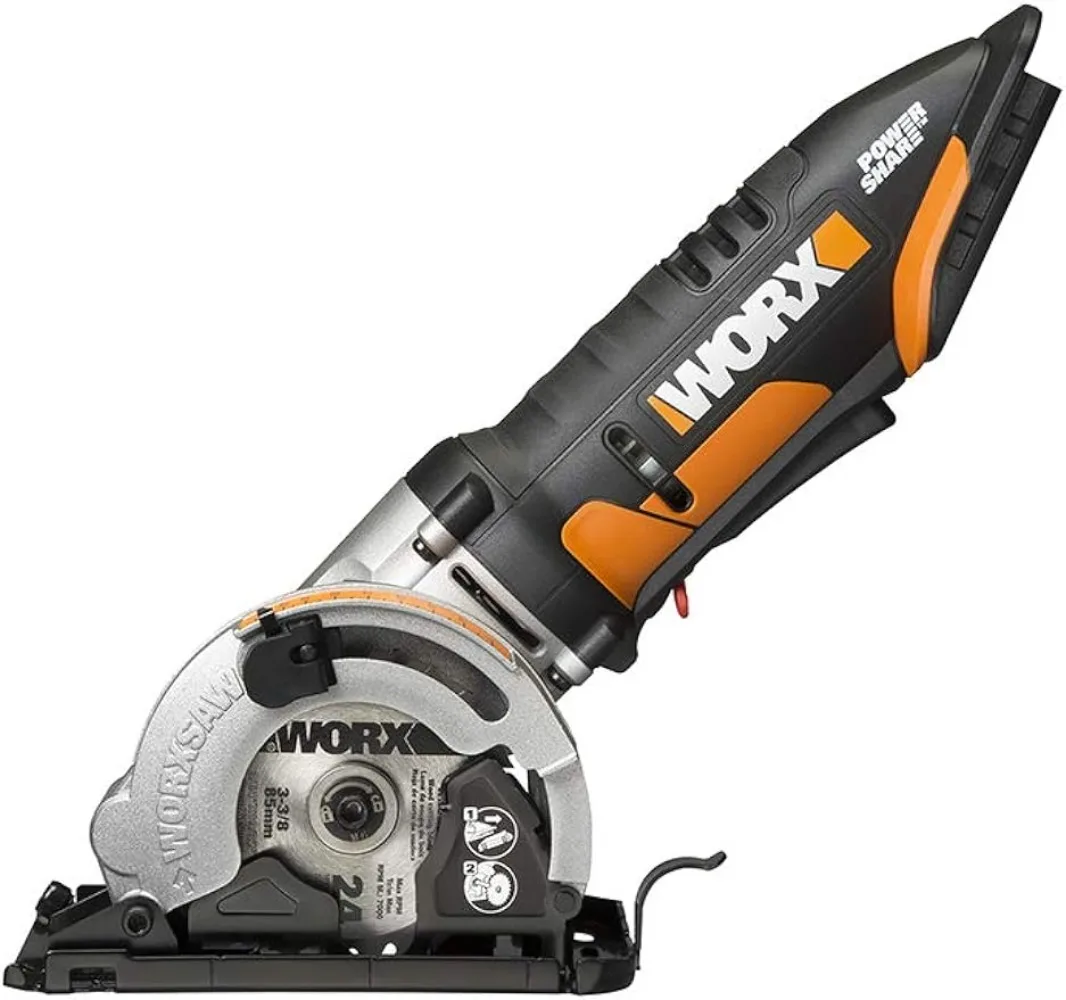 Worx WX523L.9 20V Power Share WORXSAW 3-3/8" Cordless Compact Circular Saw (Tool Only)
Worx WX523L.9 20V Power Share WORXSAW 3-3/8" Cordless Compact Circular Saw (Tool Only)
