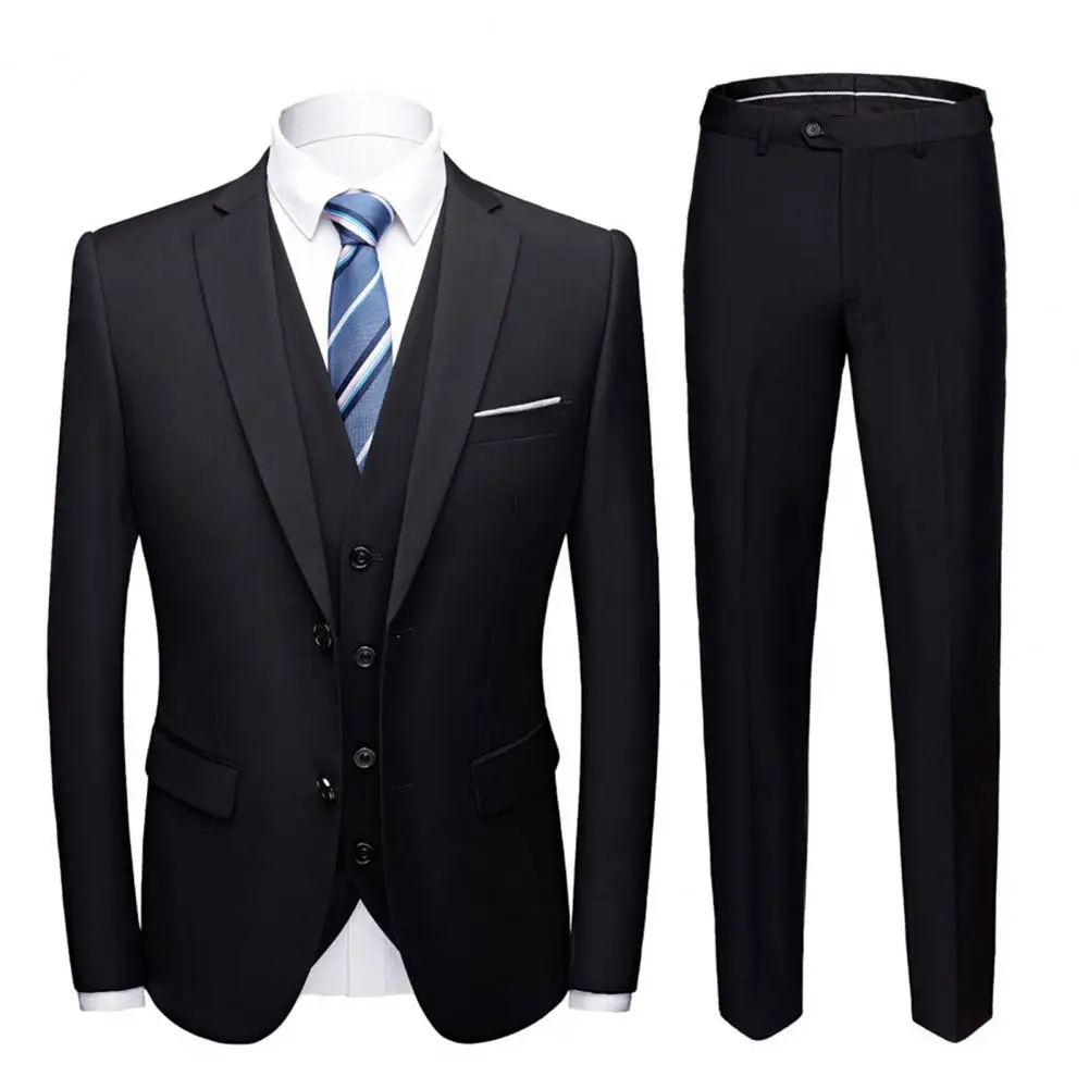 3 Piece Groom Suit Formal Blazer+Vest+Pants Set Turndown Collar Single Breasted Slim Formal Suit Wedding Banquet Prom Men Suit
3 Piece Groom Suit Formal Blazer+Vest+Pants Set Turndown Collar Single Breasted Slim Formal Suit Wedding Banquet Prom Men Suit