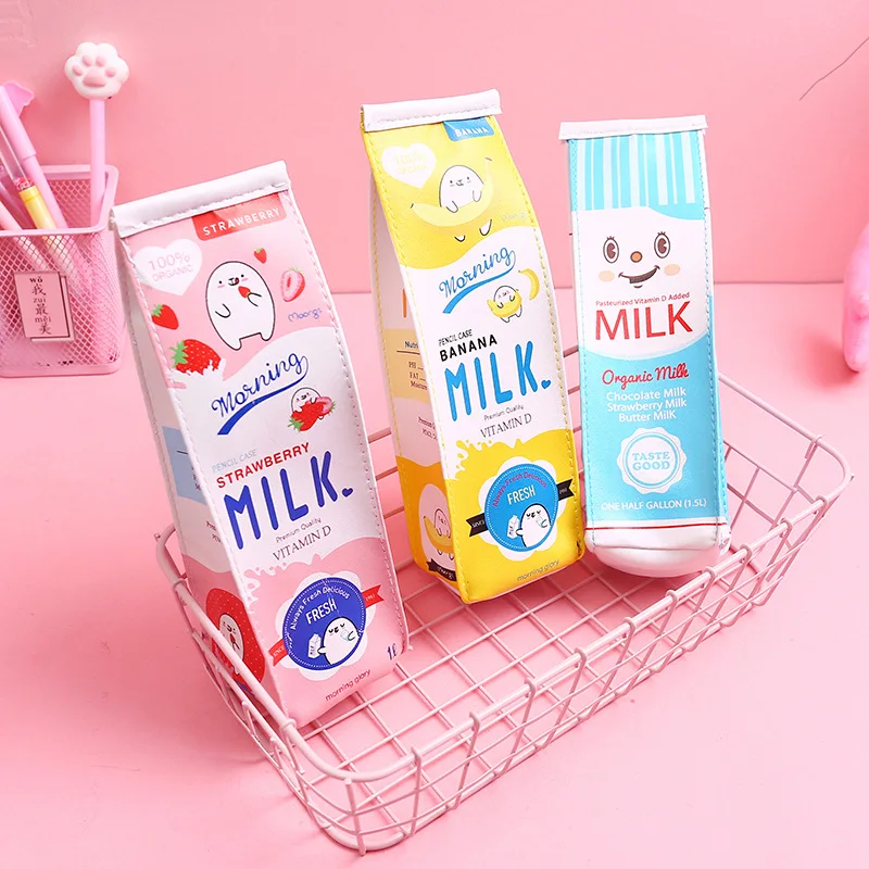 1pcs Cute Cartoon Milk Pen Bag Kawaii Pencil Case Korean Large-capacity Pencil Bag School Pen Case Supplies School Stationery
1pcs Cute Cartoon Milk Pen Bag Kawaii Pencil Case Korean Large-capacity Pencil Bag School Pen Case Supplies School Stationery