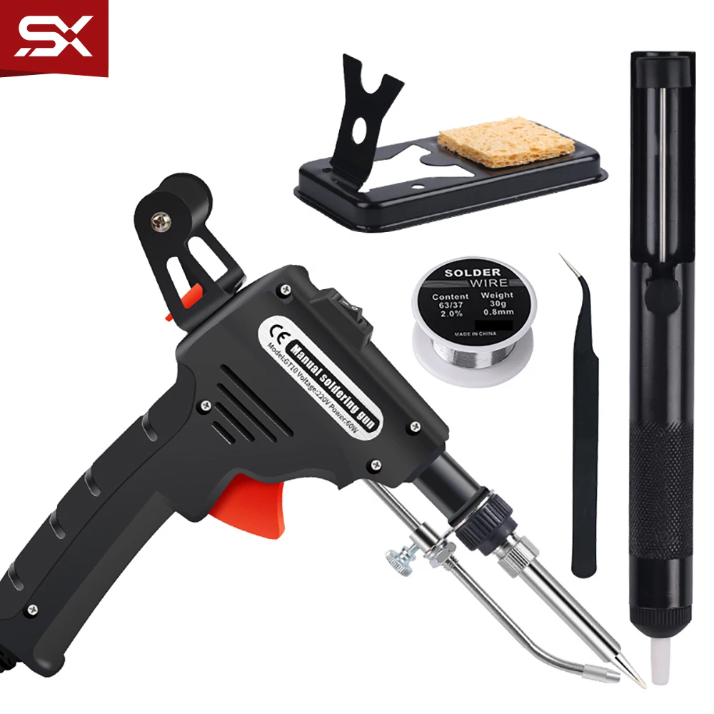 Электрический паяльник 110 В 220 в 60 Вт, США, ЕС, ручной паяльник 480C, ручной паяльник с внутренним нагревом, ручной отправляемый оловянный пистолет, сварочный ремонтный инструмент
Электрический паяльник 110 В 220 в 60 Вт, США, ЕС, ручной паяльник 480C, ручной паяльник с внутренним нагревом, ручной отправляемый оловянный пистолет, сварочный ремонтный инструмент