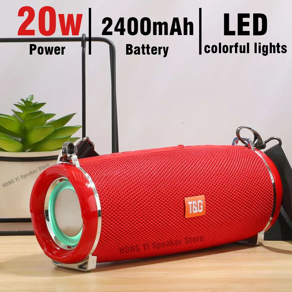 20W TG192 High-Power Outdoor Wireless Portable Bluetooth Speaker LED Subwoofer Boombox Bass Column Stereo Music Player TF USB 
20W TG192 High-Power Outdoor Wireless Portable Bluetooth Speaker LED Subwoofer Boombox Bass Column Stereo Music Player TF USB
