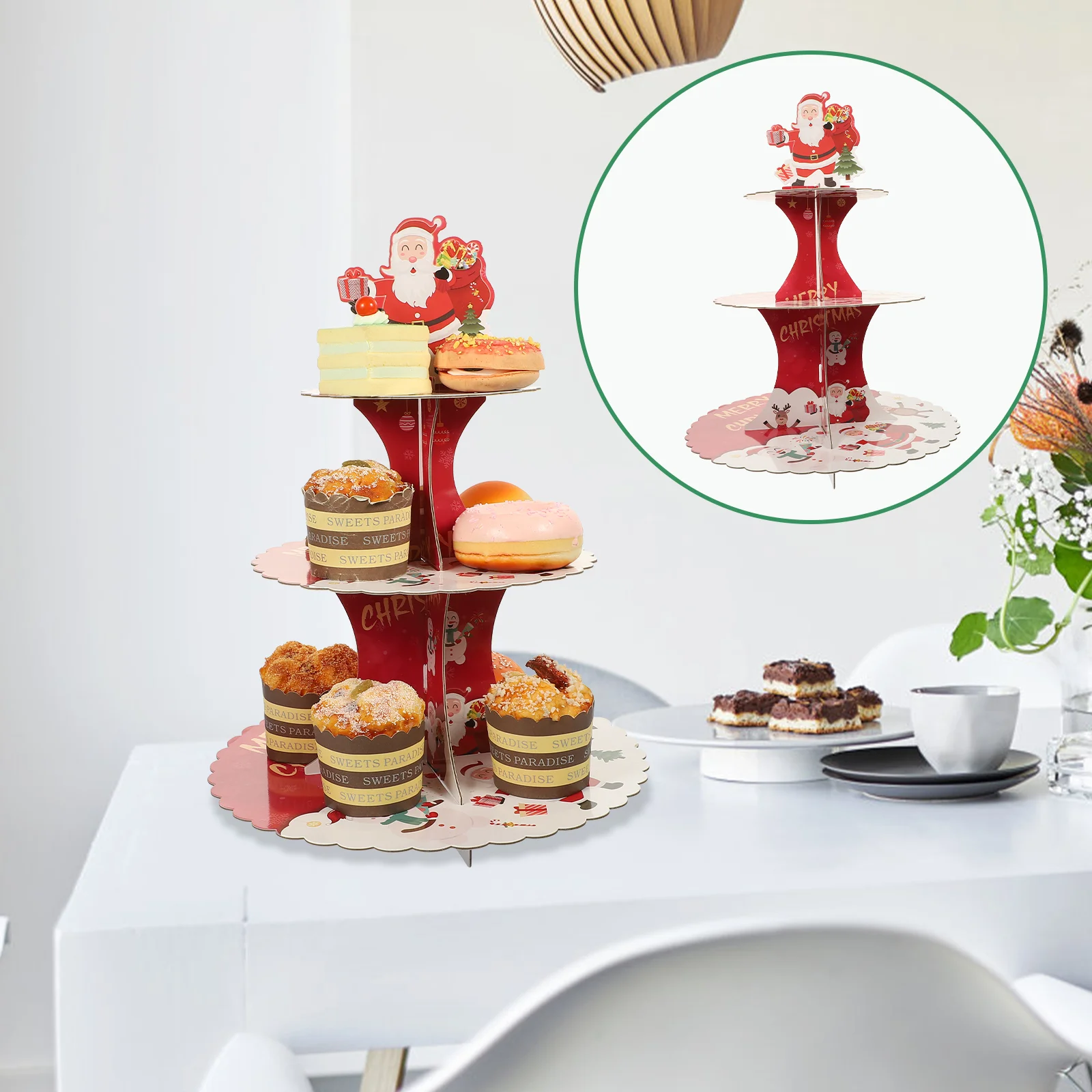 Stand Cupcake Christmas Tower Display Dessert Cake Tiered Serving Cardboard Tray Holder Party Platterpastrystands Plate Fruit
Stand Cupcake Christmas Tower Display Dessert Cake Tiered Serving Cardboard Tray Holder Party Platterpastrystands Plate Fruit
