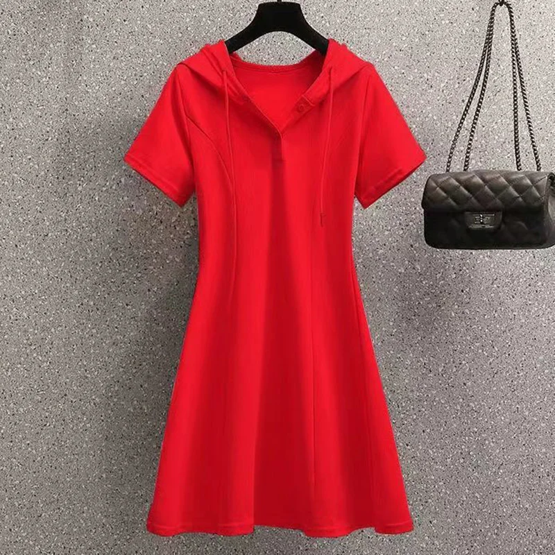 Fashion Hooded Button Solid Color Loose Folds Casual Dresses Female Clothing 2023 Summer New Short Sleeve Commute Mini Dress
Fashion Hooded Button Solid Color Loose Folds Casual Dresses Female Clothing 2023 Summer New Short Sleeve Commute Mini Dress