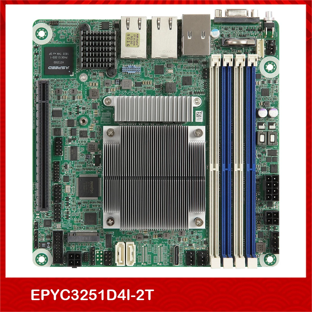 

Серверная материнская плата для Supermicro EPYC3251D4I-2T AMD EPYC3251, полностью протестирована, хорошее качество
