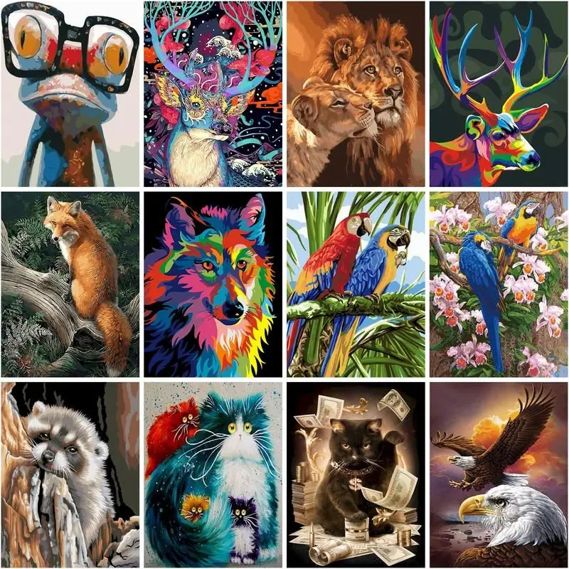 CHENISTORY Paint By Number frog deer Drawing On Canvas Gift Diy Pictures By Numbers animal Kits Handpainted Art Home Decor
CHENISTORY Paint By Number frog deer Drawing On Canvas Gift Diy Pictures By Numbers animal Kits Handpainted Art Home Decor