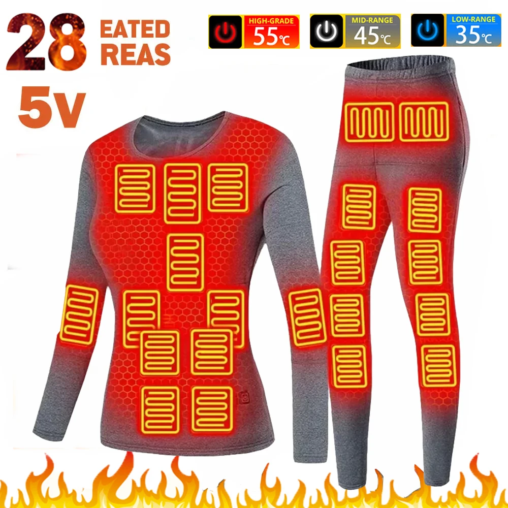 Winter Thermal Heated Jacket Men Vest Heated Underwear Men's Ski Suit USB Electric Heating Clothing Fleece Thermal Long Johns
Winter Thermal Heated Jacket Men Vest Heated Underwear Men's Ski Suit USB Electric Heating Clothing Fleece Thermal Long Johns