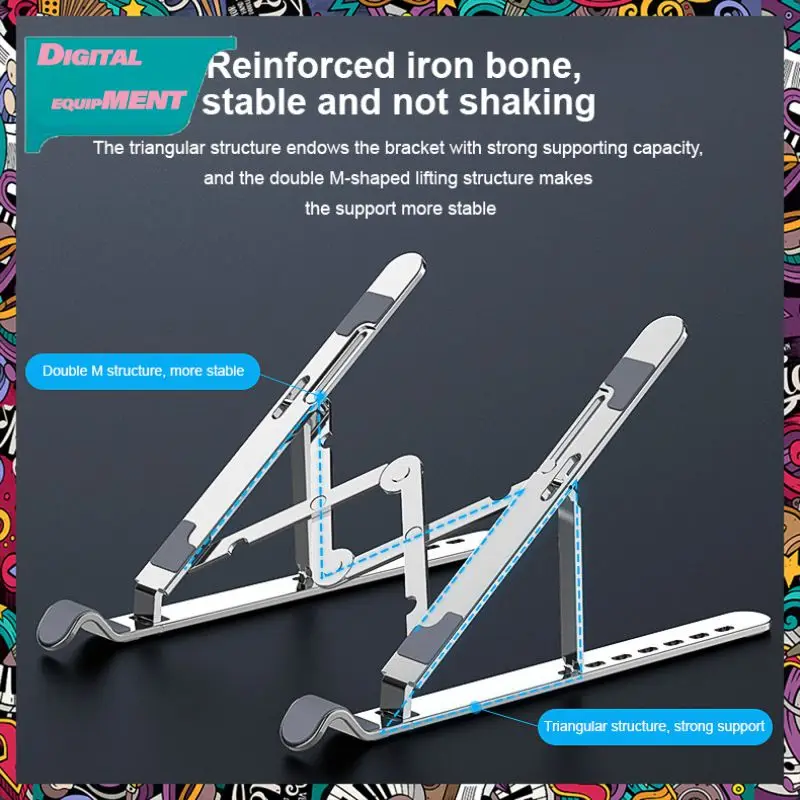 Lazy Bracket Mobile Phone Holder Aluminum Alloy Tablet Bracket Seven Levels Of Height Adjustment Desktop Storage Stand
Lazy Bracket Mobile Phone Holder Aluminum Alloy Tablet Bracket Seven Levels Of Height Adjustment Desktop Storage Stand